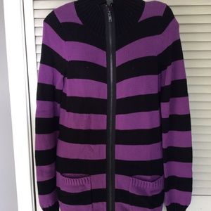 Betsey Johnson Rare Vintage Full Zip Long Sweater